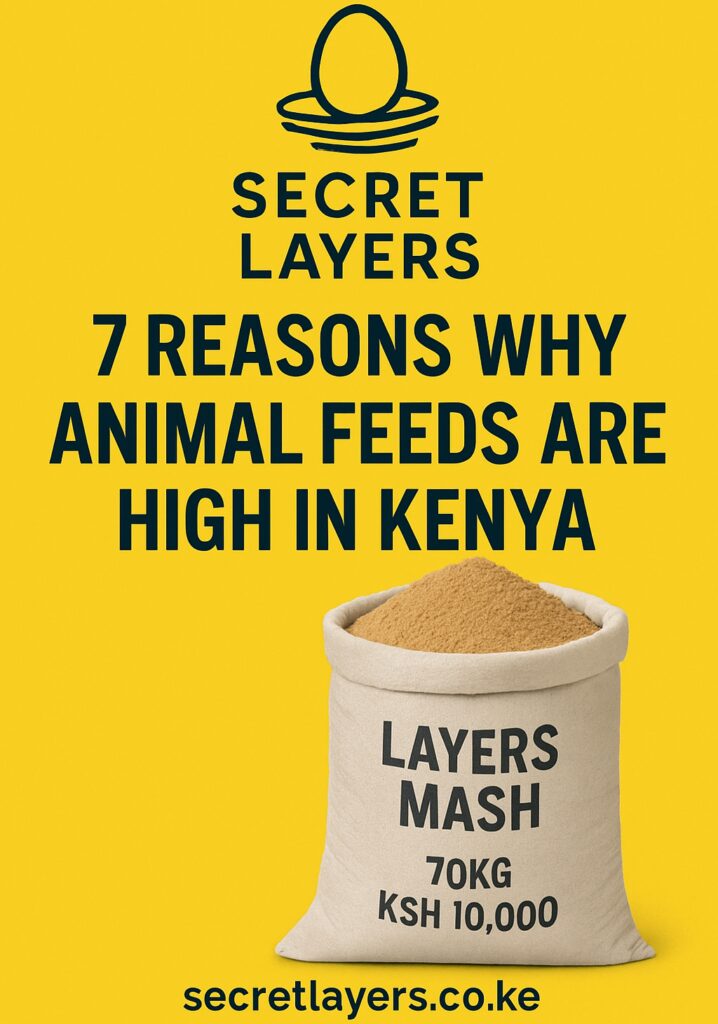 A 70kg bag of layer mash going for Ksh.10,000 showing the extent of high animal feeds in Kenya.Secret layers summary of the CAK Inquiry Report,2024.